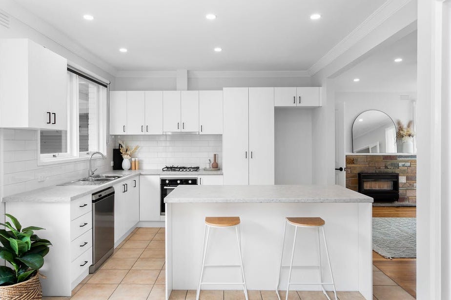 Renovated white kitchen