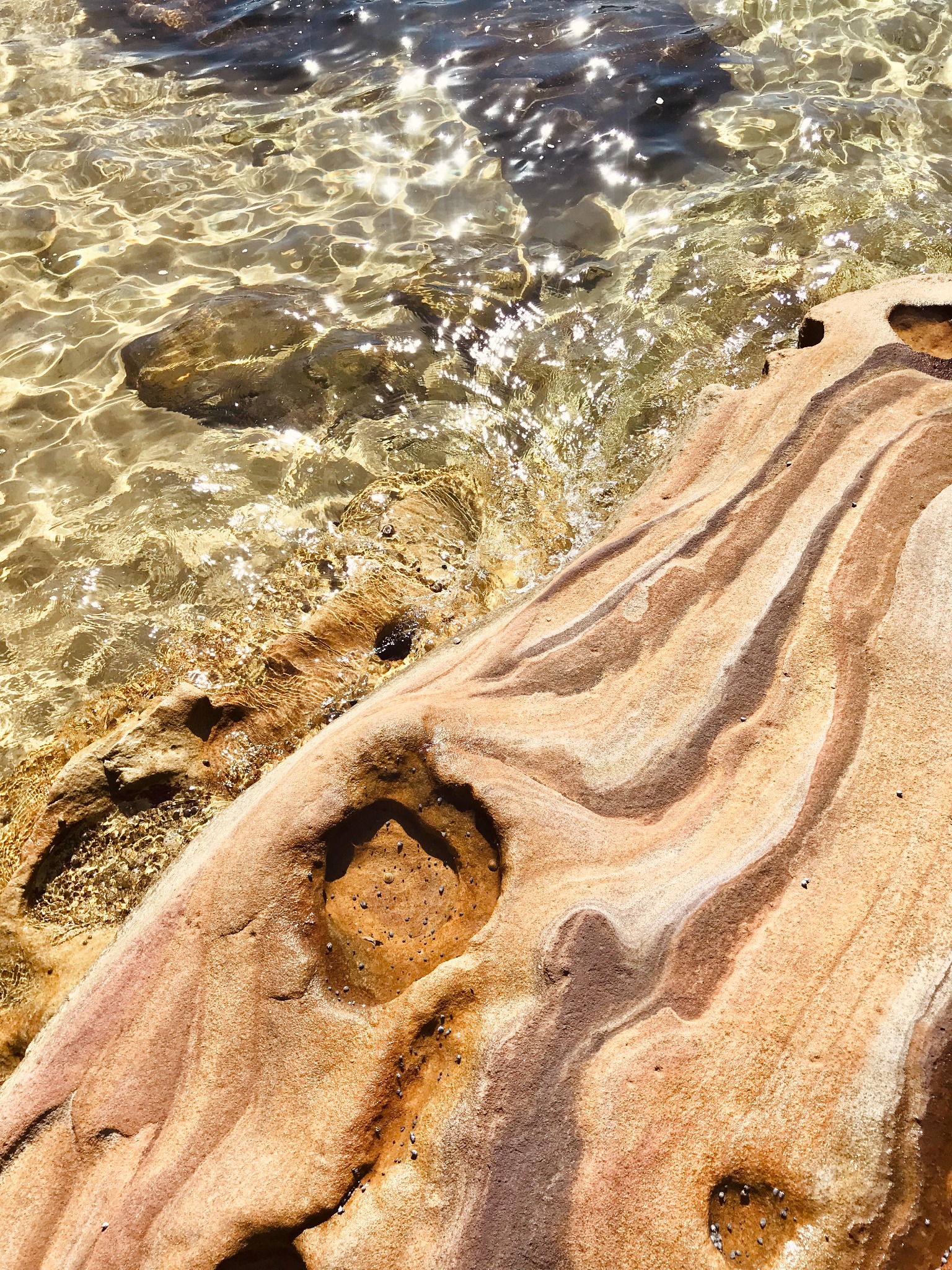 Water and sandstone